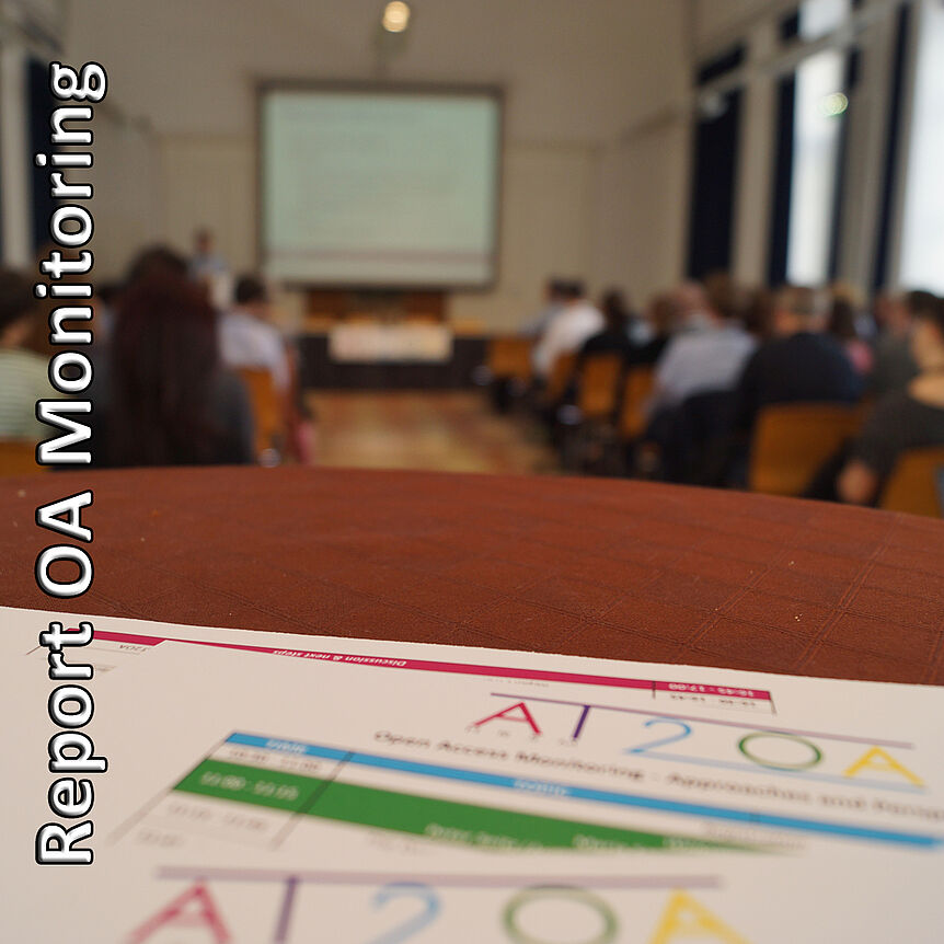Foto: "AT2OA Monitoring Workshop" von Tobias Zarka, lizenziert mit CC BY 4.0, https://creativecommons.org/licenses/by/4.0/, Änderung hier: beschnitten und Text hinzugefügt